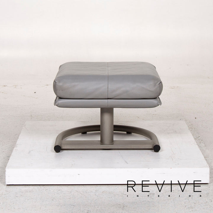 BMP Rolf Benz Leder Sessel inkl. Hocker Relaxsessel Relaxfunktion Funktion #12826