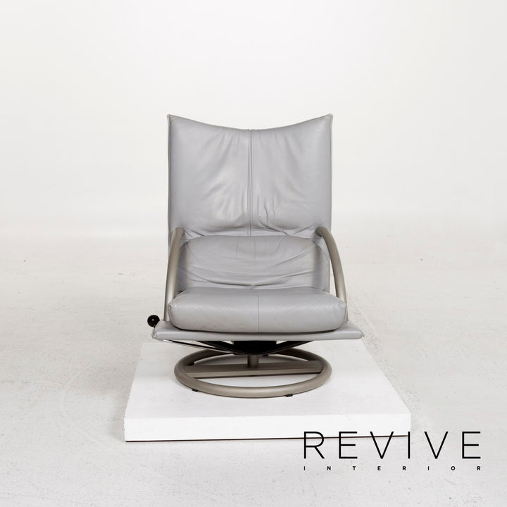 BMP Rolf Benz Leder Sessel inkl. Hocker Relaxsessel Relaxfunktion Funktion #12826