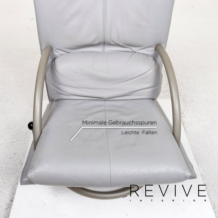 BMP Rolf Benz Leder Sessel inkl. Hocker Relaxsessel Relaxfunktion Funktion #12826