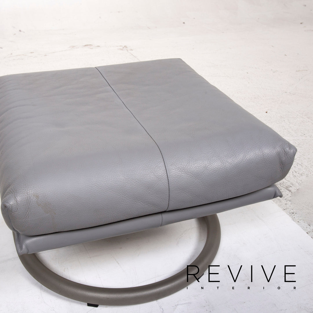 BMP Rolf Benz Leder Sessel inkl. Hocker Relaxsessel Relaxfunktion Funktion #12826