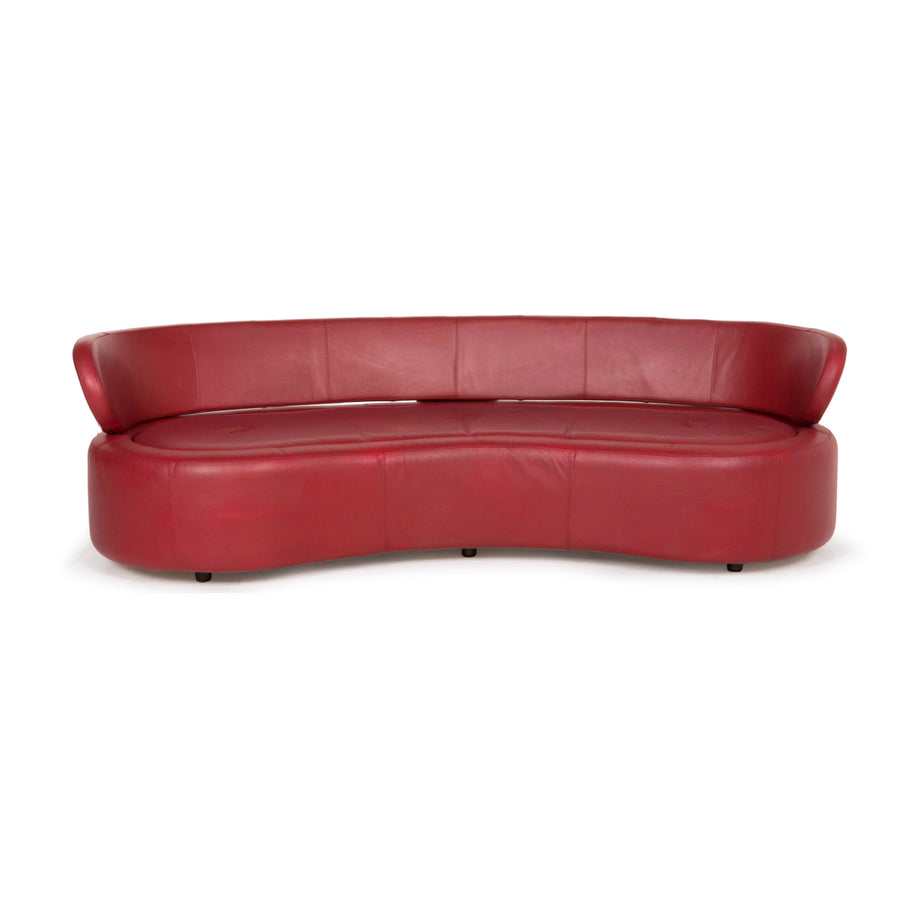 BoConcept Alpha Leather Sofa Red Two Seater #12994