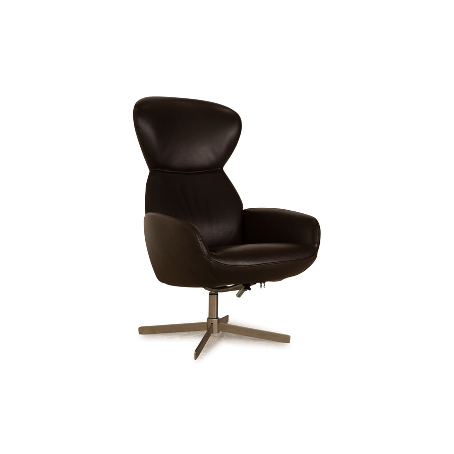 BoConcept Athena Relax Leather Armchair Brown Dark brown manual relax function