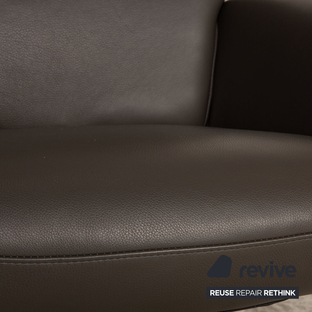 BoConcept Athena Relax Leather Armchair Gray Function Relaxation function