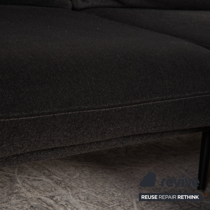 BoConcept Carlton Fabric Corner Sofa Gray Dark Gray Sofa Couch