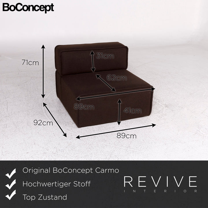 BoConcept Carmo Fabric Armchair Brown #9951