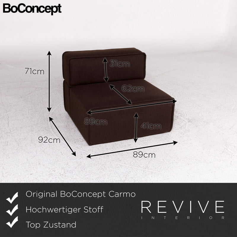 BoConcept Carmo Stoff Sessel Braun 