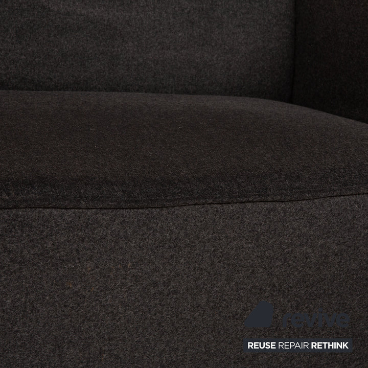 BoConcept Carmo Stoff Sofa Anthrazit Zweisitzer Couch