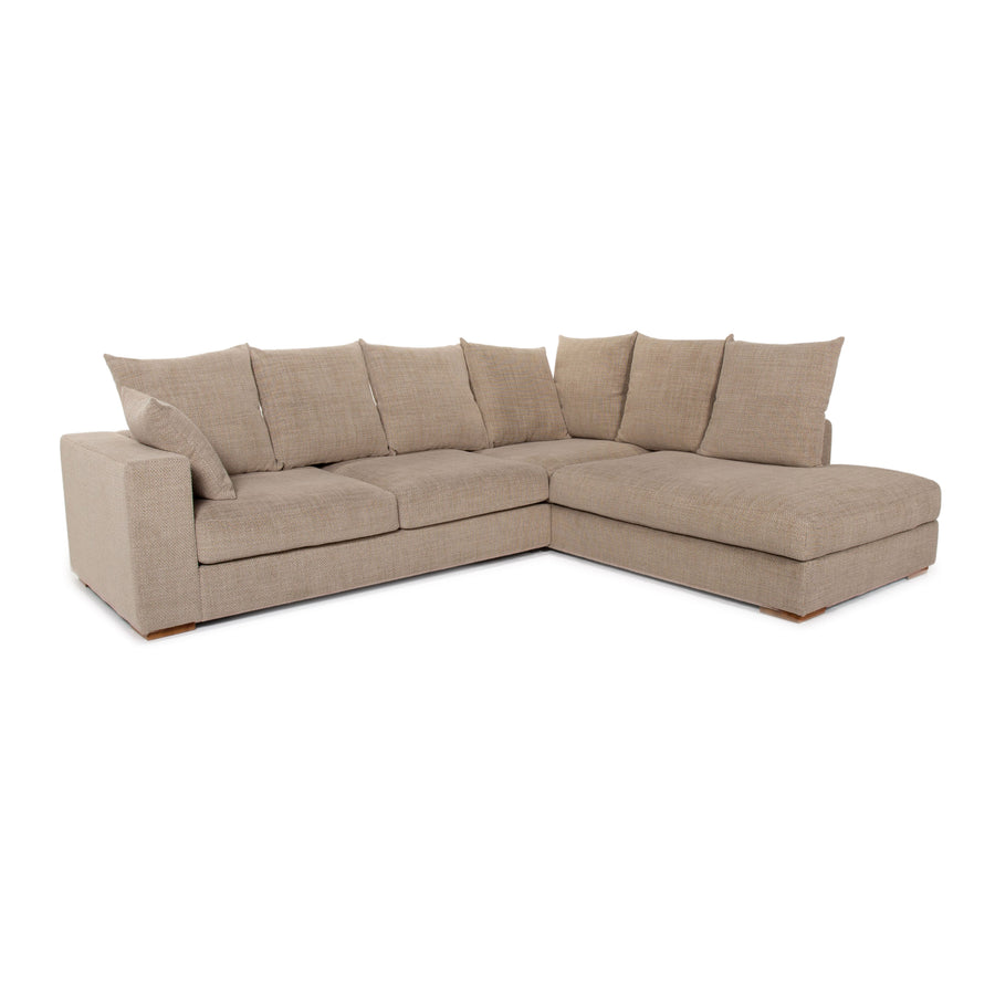 BoConcept Cenova Stoff Ecksofa Beige Sofa Couch #13853