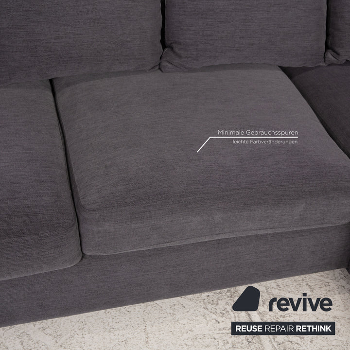 BoConcept Cenova Fabric Sofa Dark Gray Corner Sofa Couch