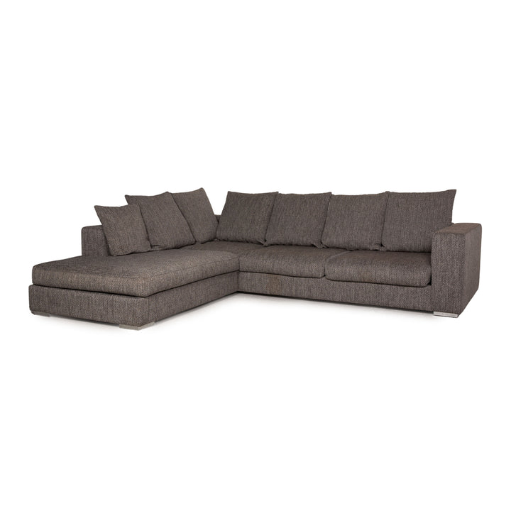 BoConcept Genova Stoff Sofa Grau Ecksofa Couch