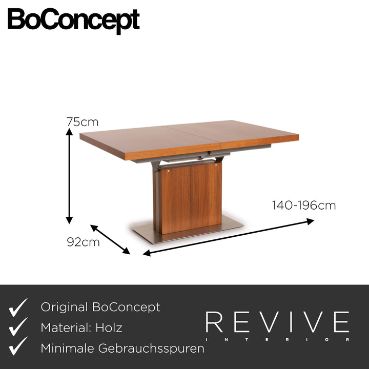 BoConcept Wooden Dining Table Brown Extendable Table