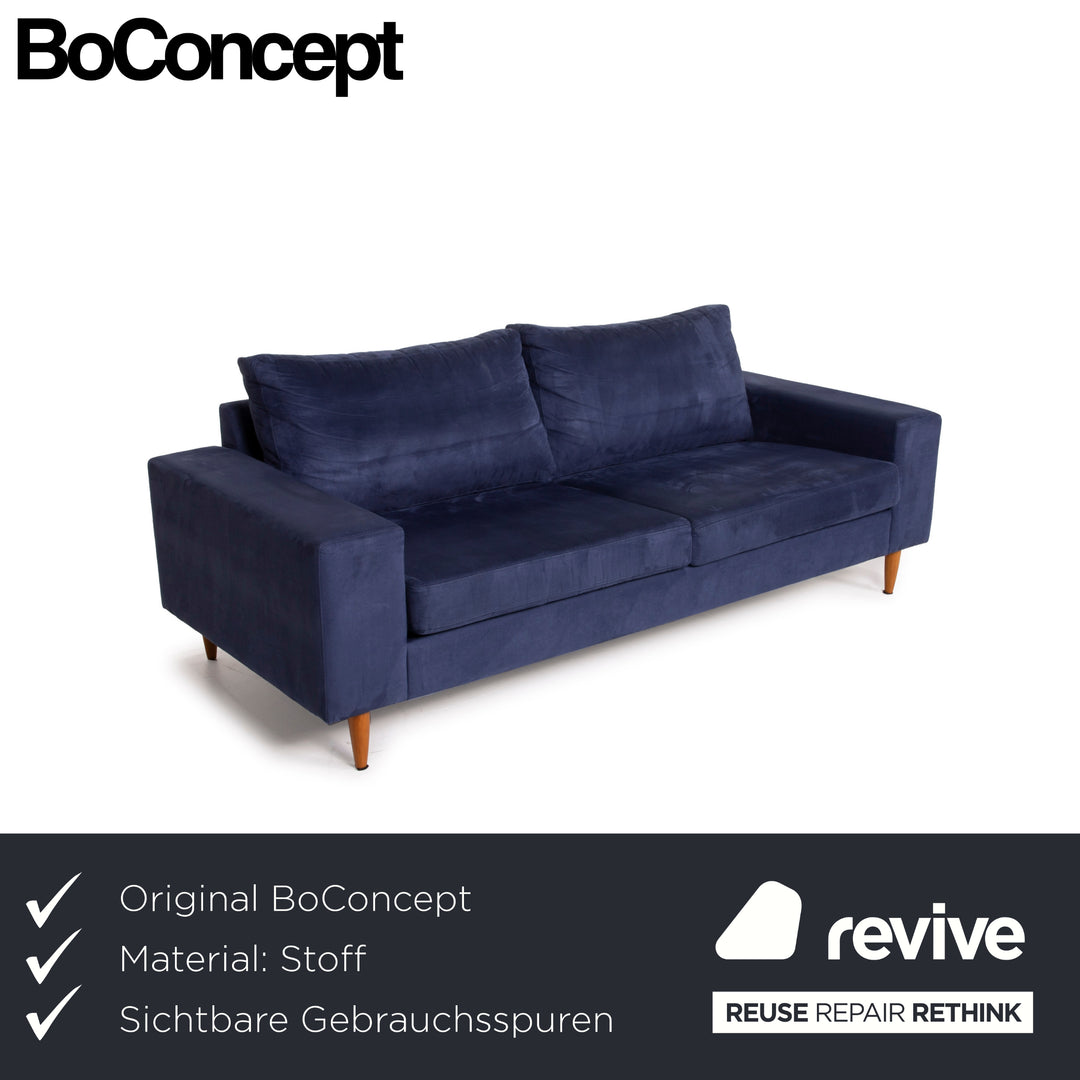 BoConcept Indivi 2 Stoff Sofa Blau Dreisitzer