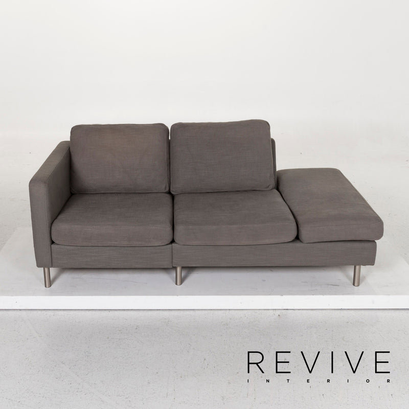 BoConcept Indivi Stoff Sofa Grau Zweisitzer Couch 