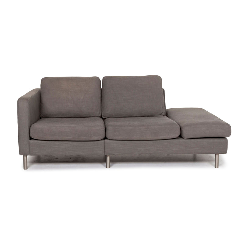 BoConcept Indivi Stoff Sofa Grau Zweisitzer Couch 