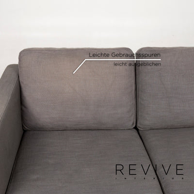 BoConcept Indivi Stoff Sofa Grau Zweisitzer Couch #12734