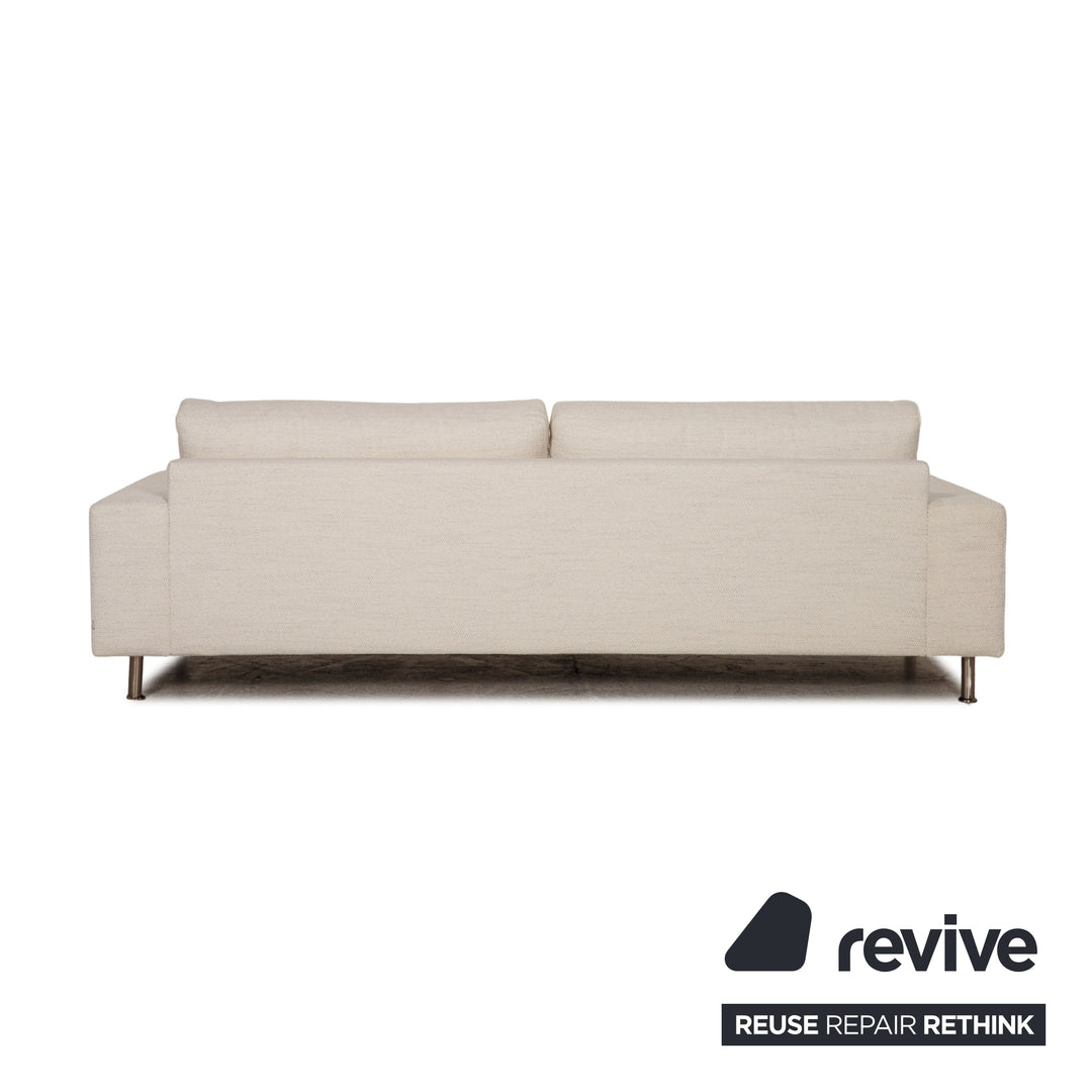 BoConcept Indivi Fabric Sofa White Two Seater Couch