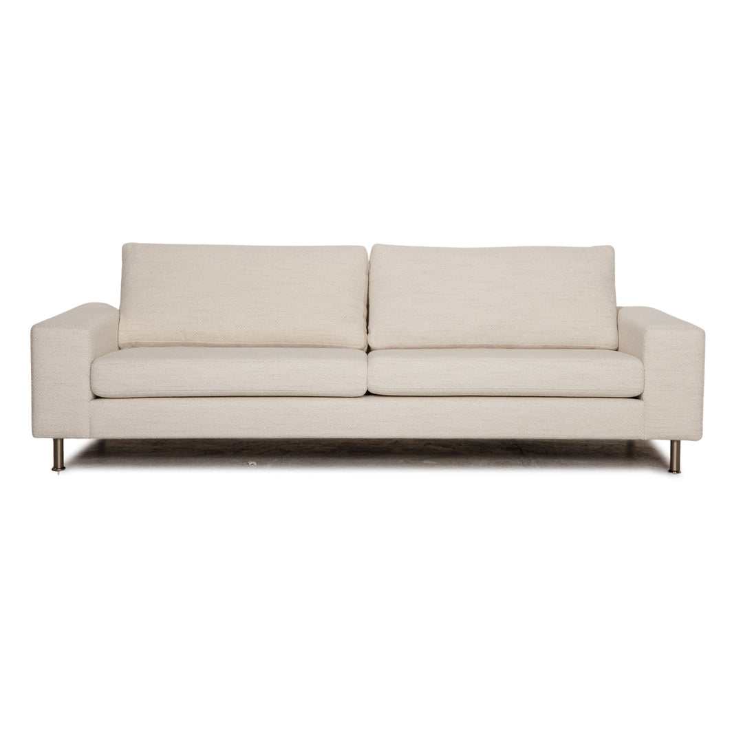 BoConcept Indivi Fabric Sofa White Two Seater Couch