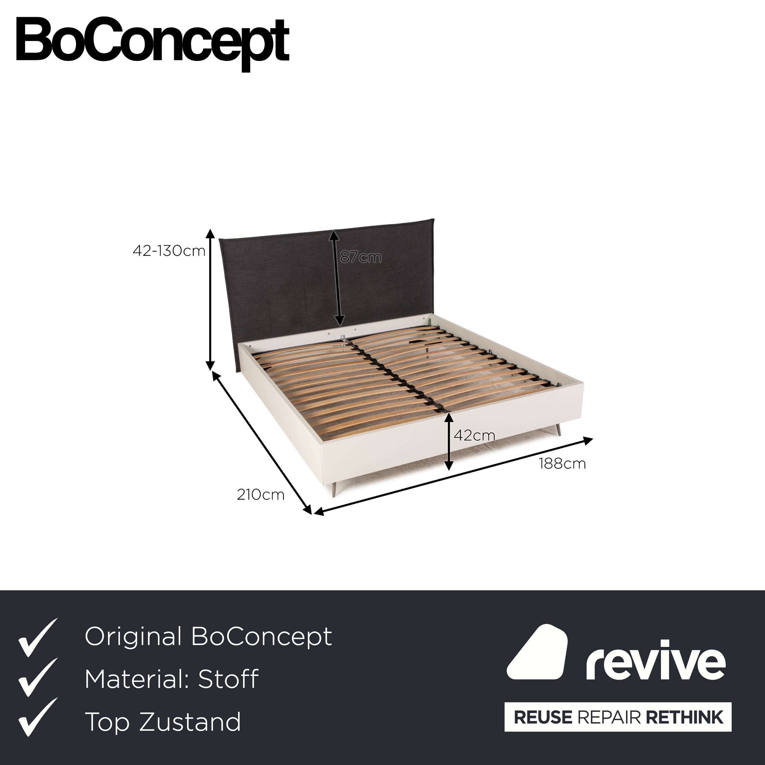 年内限定出品　BoConcept シングルベッドフレーム　Lugano Lugano | モダンなデザイナー家具 | ボーコンセプト