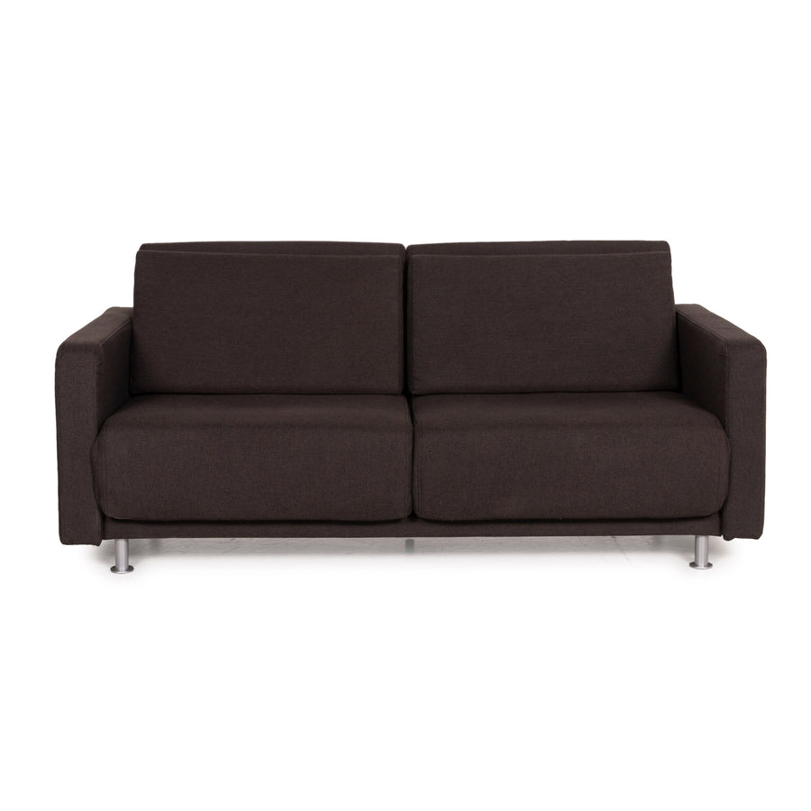 BoConcept Melo fabric sofa brown two-seater relax function sofa bed dark brown