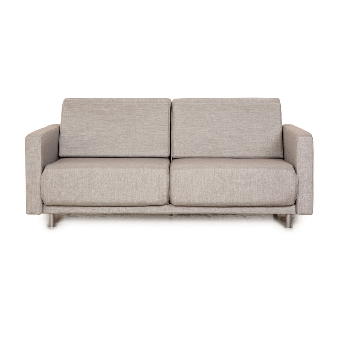 BoConcept Melo Stoff Zweisitzer Grau manuelle Funktion Schlafsofa Couch