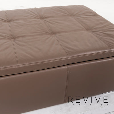 BoConcept Mezzo Leder Hocker Braun Graubraun Ottoman #13064