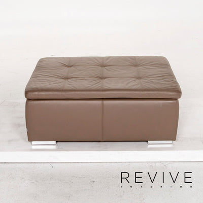 BoConcept Mezzo Leder Hocker Braun Graubraun Ottoman #13064