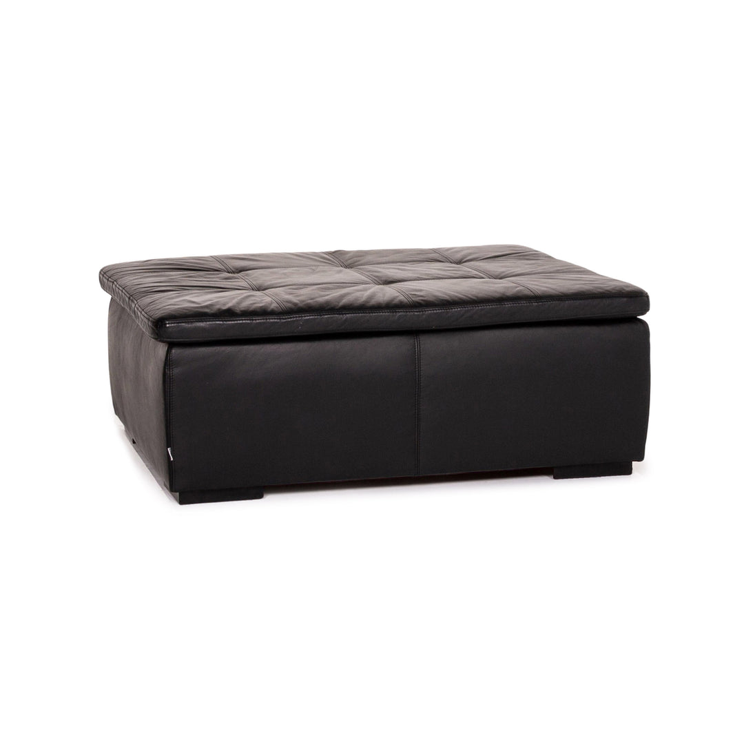 BoConcept Mezzo Leder Hocker Schwarz Ottoman #13146