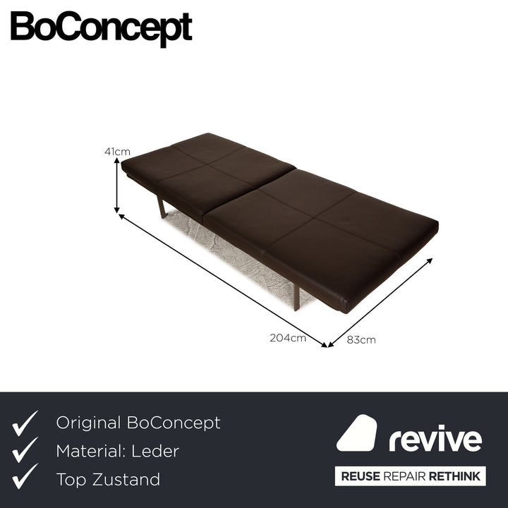 BoConcept Morini Leder Liege Braun Dunkelbraun