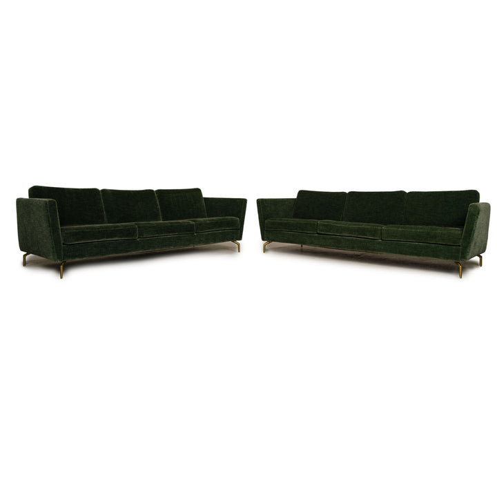 BoConcept Osaka Stoff Sofa Garnitur Dreisitzer Grün Sofa Couch