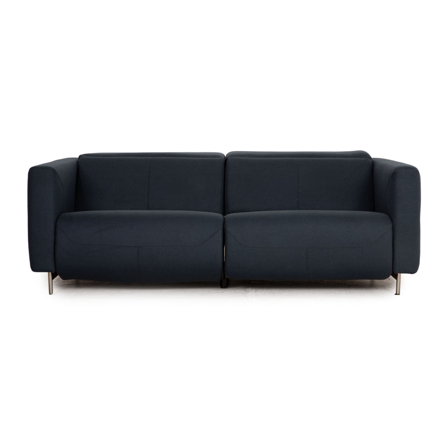 BoConcept Parma fabric two-seater blue dark blue sofa couch electric wall-free function