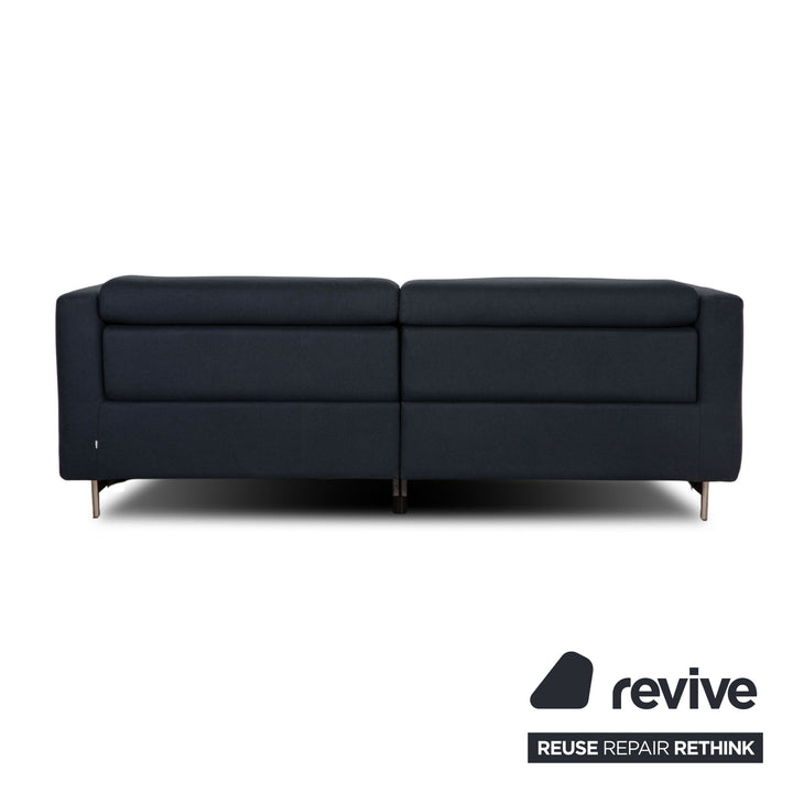 BoConcept Parma Stoff Zweisitzer Blau Dunkelblau Sofa Couch elektrische Wall-Free Funktion