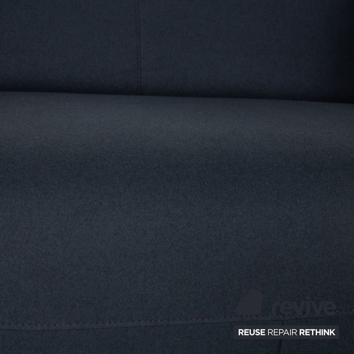 BoConcept Parma Stoff Zweisitzer Blau Dunkelblau Sofa Couch elektrische Wall-Free Funktion