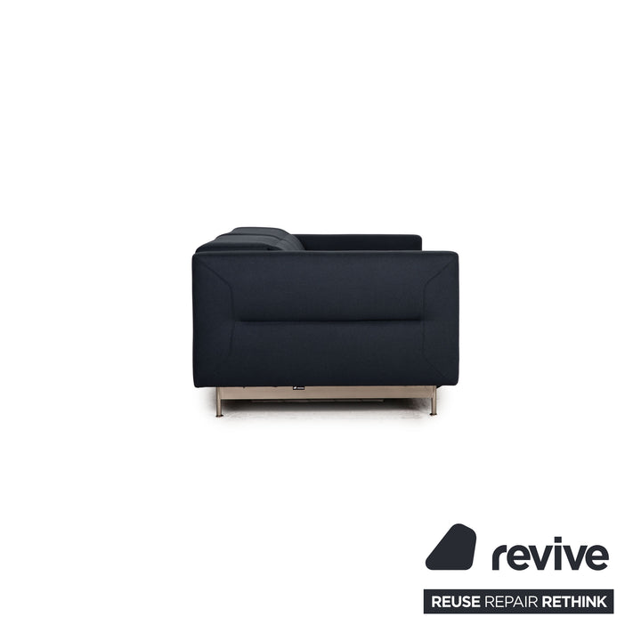 BoConcept Parma Stoff Zweisitzer Blau Dunkelblau Sofa Couch elektrische Wall-Free Funktion