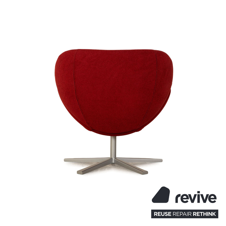 BoConcept Shelly fabric armchair including stool red