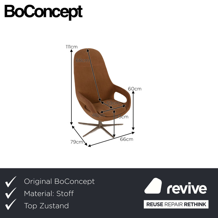 BoConcept Smartville fabric armchair brown
