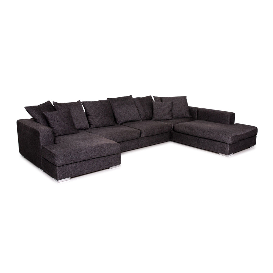 BoConcept Stoff Ecksofa Anthrazit Grau Sofa Couch #13864