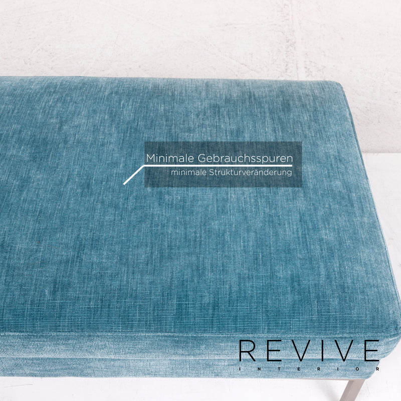 BoConcept Stoff Hocker Blau Ottoman 