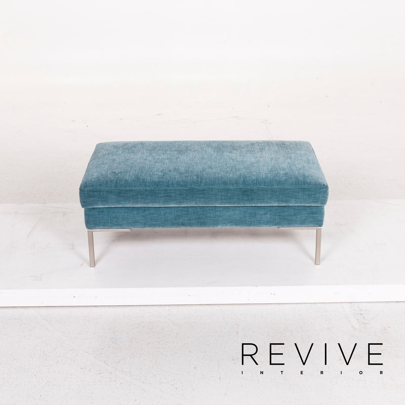 BoConcept Stoff Hocker Blau Ottoman 