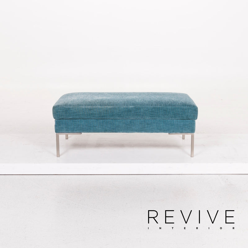 BoConcept Stoff Hocker Blau Ottoman 