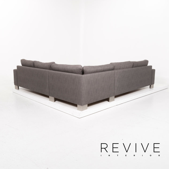 BoConcept Stoff Sofa Grau Ecksofa #12983