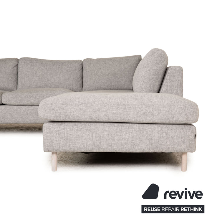 Bolia Scandinavia Remix Stoff Ecksofa Grau Sofa Couch Recamiere rechts