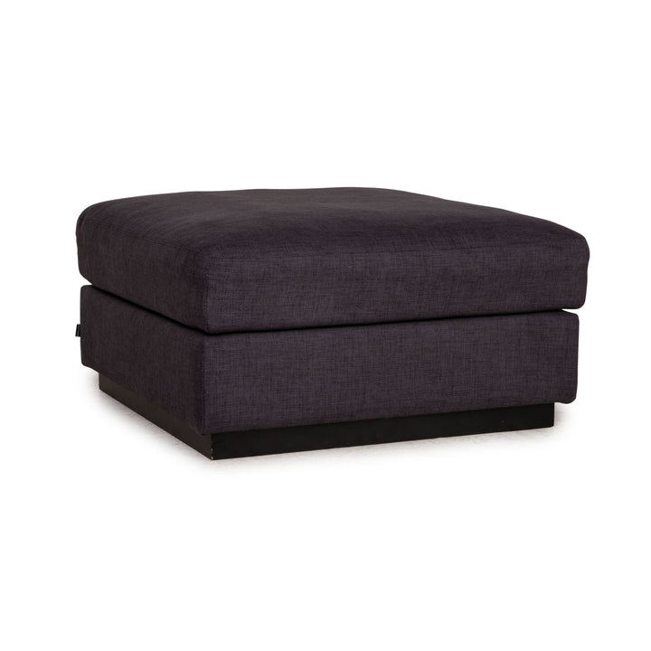 Tabouret Bolia en tissu sépia gris