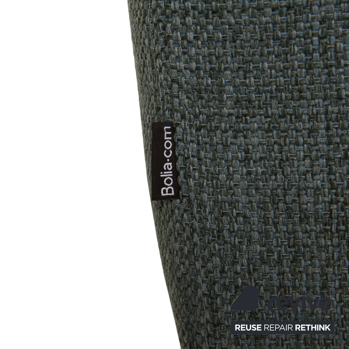 Bolia Sepia Fabric Pouf Turquoise Feature
