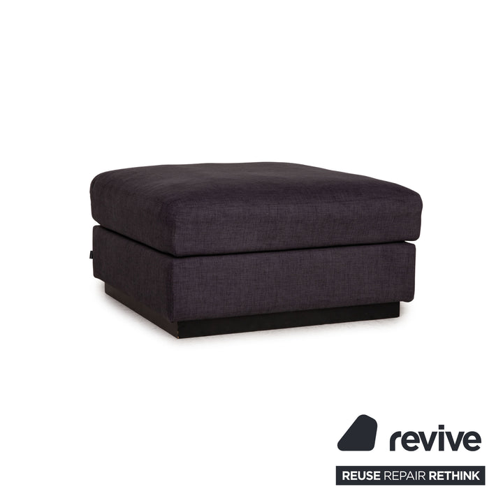 Bolia Sepia Stoff Sofa Garnitur Grau 2xDreisitzer Hocker