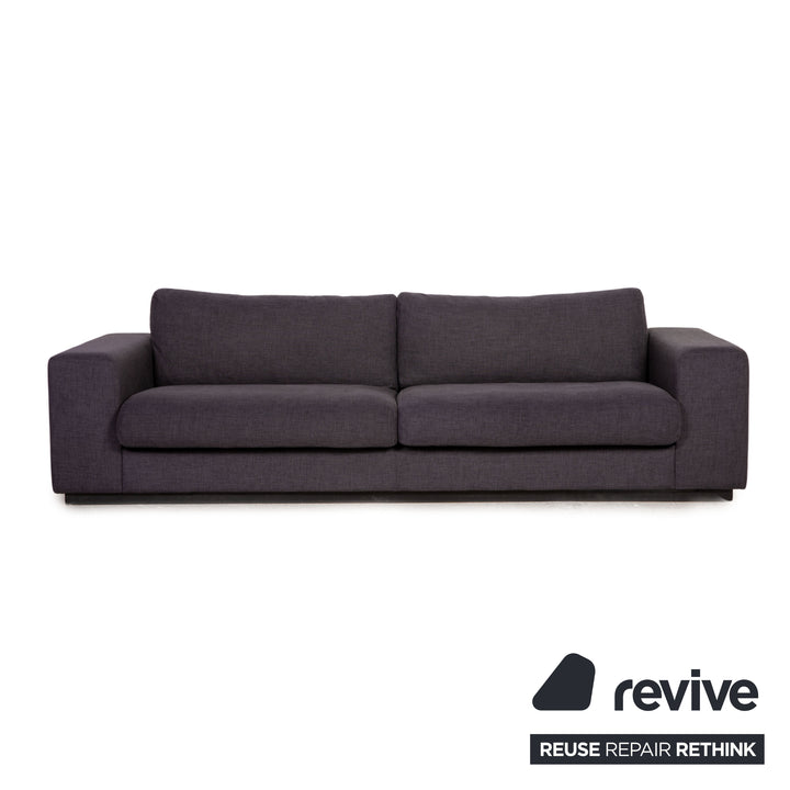 Bolia Sepia Stoff Sofa Garnitur Grau 2xDreisitzer Hocker