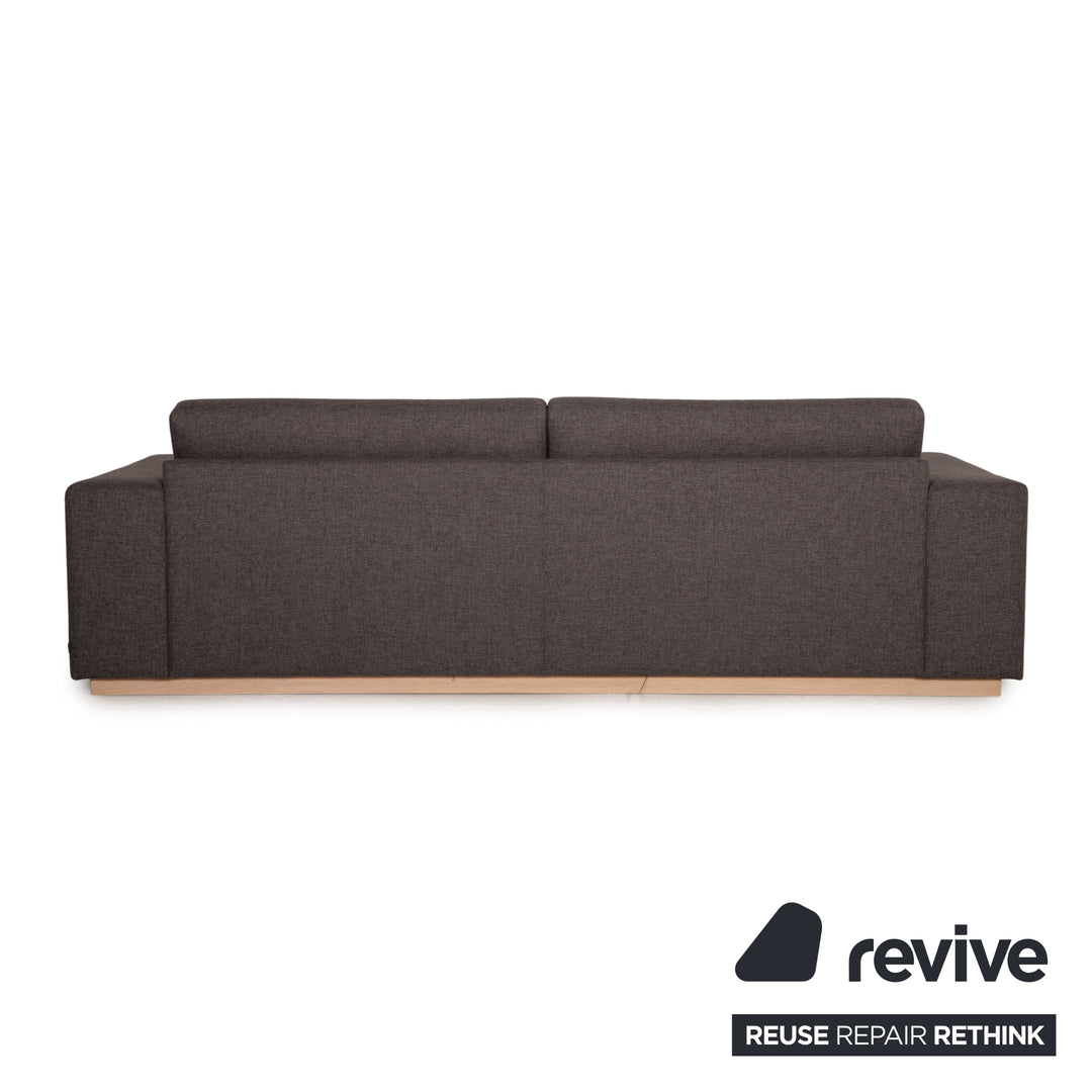 Bolia Sepia Stoff Sofa Garnitur Grau 2xDreisitzer Hocker