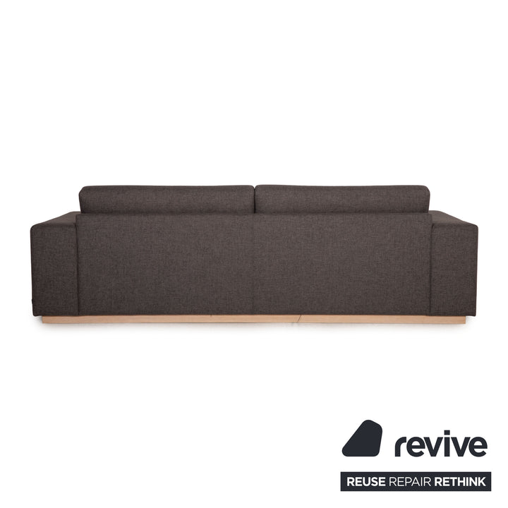 Bolia Sepia Stoff Sofa Garnitur Grau 2xDreisitzer Hocker
