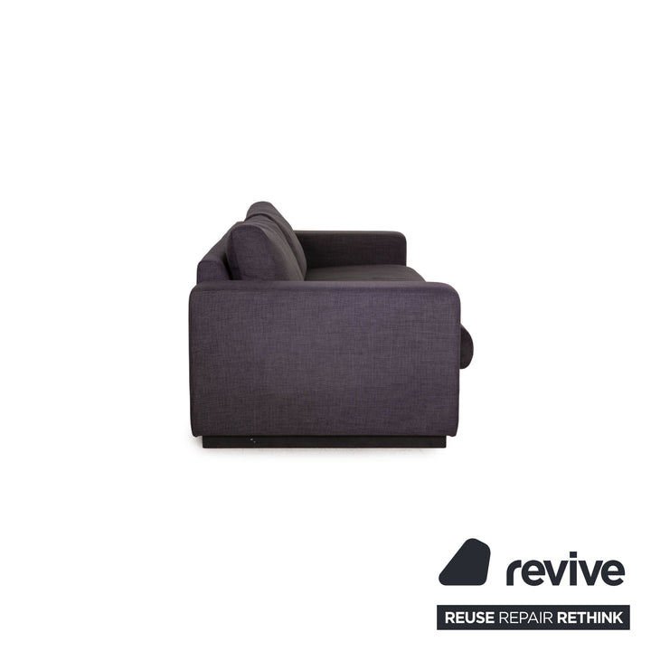 Bolia Sepia Stoff Sofa Garnitur Grau 2xDreisitzer Hocker