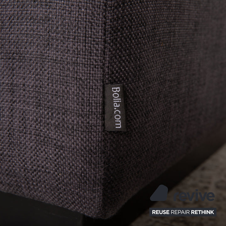 Bolia Sepia Stoff Sofa Garnitur Grau 2xDreisitzer Hocker