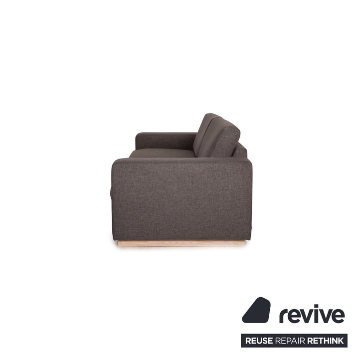 Bolia Sepia Stoff Sofa Garnitur Grau 2xDreisitzer Hocker